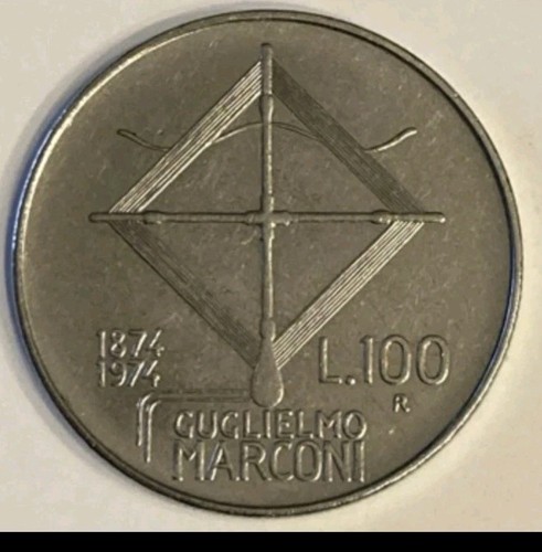 100 lire guglielmo - guglielmo, marconi