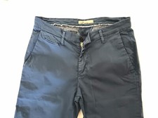 Pantaloni eleganti uomo color blu taglia 46 98%cotone 2%elastan