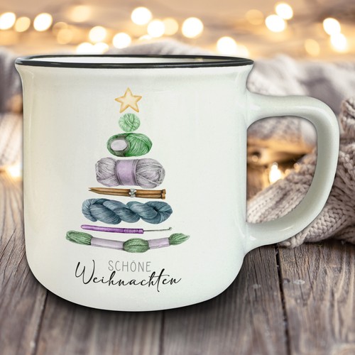 Tazza vintage bianca con - bianca,