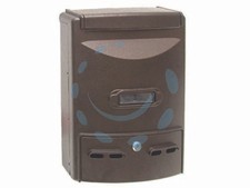 CASSETTA POSTALE IN ALLUMINIO PORTARIVISTE PER ESTERNI  EUROPA  BRONZO