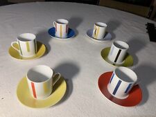 SET 6 TAZZINE DA CAFFE COMPLETE DI PIATTINI