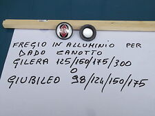 FREGIO o SCRITTA IN METALLO RICAMBIO GILERA GIUBILEO 98/124/150/175 MAI USATO