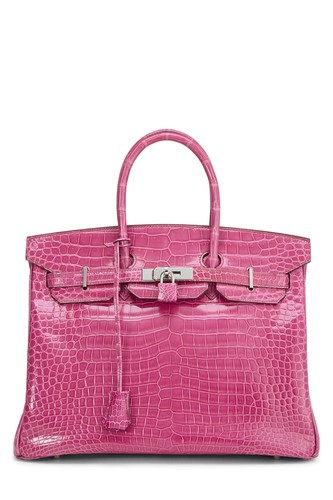 Hermès fuchsia pink porosus - hermès,