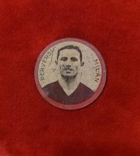 Luigi PERVERSI gettone De Agostini Milan  Rara figurina Latta Calcio Serie A 