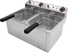 Friggitrice elettrica professionale Beckers FR 6+6 LT 3000W X2