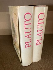 LE COMMEDIE DI PLAUTO Vol. 1 - 2 Editrice Italiana di Cultura 1966 G. Rigutini