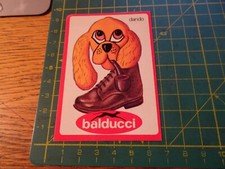 ADESIVO VINTAGE STICKER klebeR CANE DOG SCARPE BALDUCCI DANDO