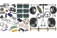 Kit Assale Posteriore 32" Go Kart Ruote 5" + Motore 72V 3000W Drift Trike Auto Elettriche