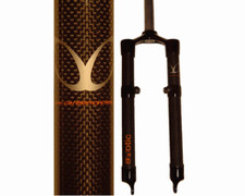 eXotic Forcella MTB 26 pollici leggera rigida carbonio XC, supporti freno a disco e V 465 mm
