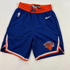 Pantaloncini Nike NBA New York knicks uomo 34 blu Dri fit mesh basket swingman