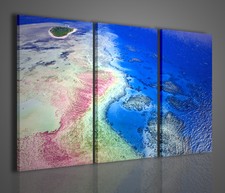 QUADRI MODERNI GREAT BARRIER QUADRO MODERNO BARRIERA CORALLINA ARREDARE CASA 