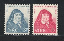 1958 IRLANDA, # 138/39 sorella Maary Aikenhead, nuovo di zecca **