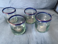 4 bicchieri messicani in vetro