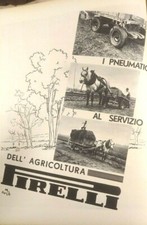 Pubblicità d'epoca originale 1936 Pirelli pneumatici agricoltura  R 