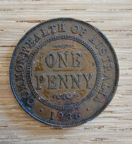 Moneta one penny - giorgio, v