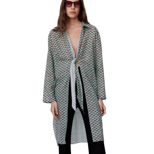 Zara camicia donna lunga - donna,
