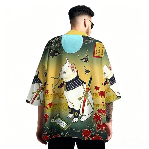 Cardigan camicia kimono - , gatto