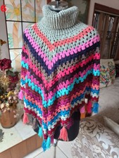 Poncho Granny Square fatto a