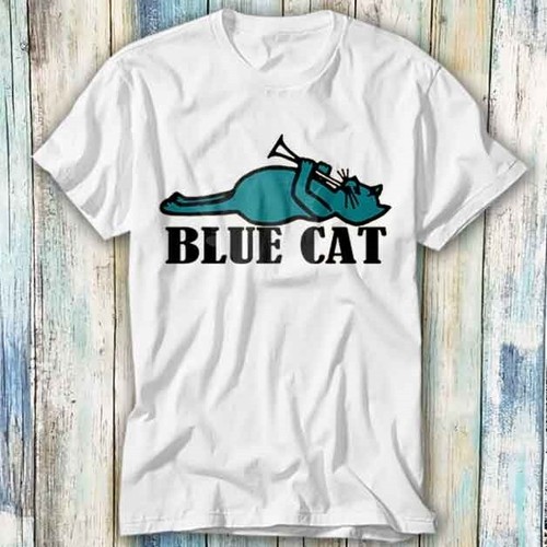 Maglietta blue cat records - blue,
