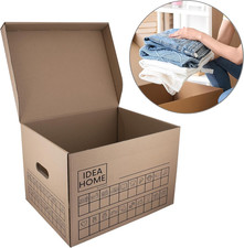 Set Di 6 Scatole Di Cartone per Traslochi, in Cartone Con Coperchio, Molto Stabi