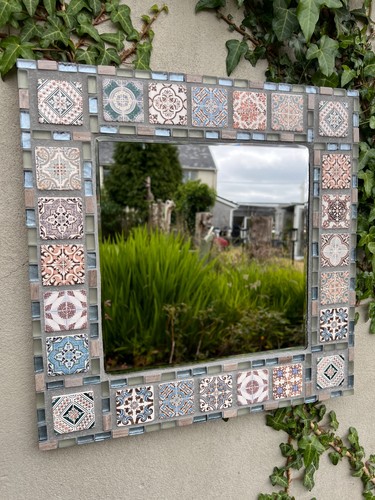Specchio parete mosaico - specchio,