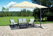 OMBRELLONE 3X3 ALLUMINIO DA GIARDINO BRACCIO DECENTRATO ANTRACITE