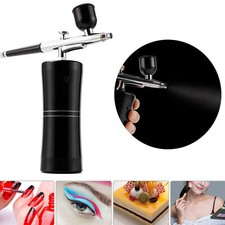 Kit compressore aerografo nero Ricaricabile per nail art color torta