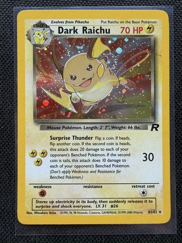 Dark raichu team rocket - 83/82,