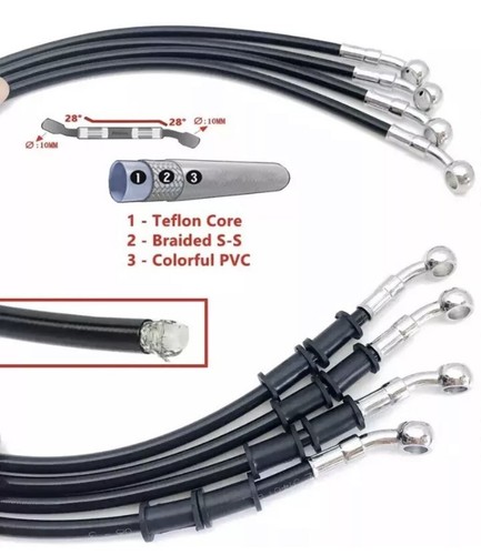 Tubo freno treccia - tubo,