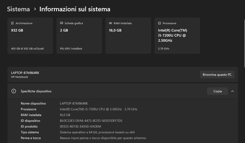 Notebook modello - notebook, hp