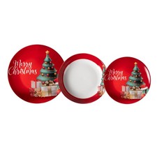 SET 18 PEZZI PIATTI NATALE