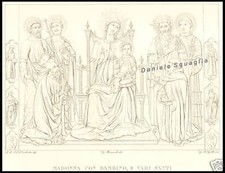 STAMPA ORIGINALE 1800 MADONNA