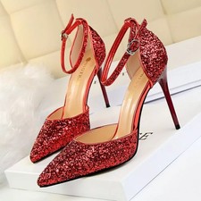 Decolte Glitter Rosso Con