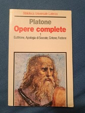 Platone, Opere complete vol. 1 (Eutifrone, Apologia di Socrate, Critone, Fedone)