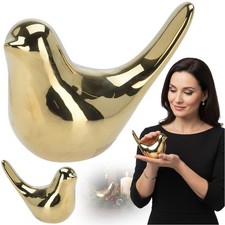 Uccellini oro figura sculture statue figura decorativa decorazione tavola Natale