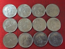 LOTTO 12 MONETE Repubblica Italiana 100 Lire 1979 fao nutrire il mondo