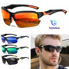 OCCHIALI DA SOLE POLARIZZATI PER CICLISMO ESCURSIONISMO PESCA E APERTO SPORTIVI