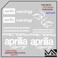 KIT ADESIVI stickers decal APRILIA DORSODURO 750 900 1200 MOTARD COLORE BIANCO