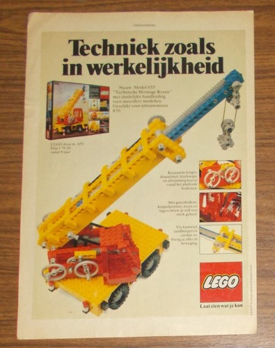 Rara pubblicità lego technic - lego,