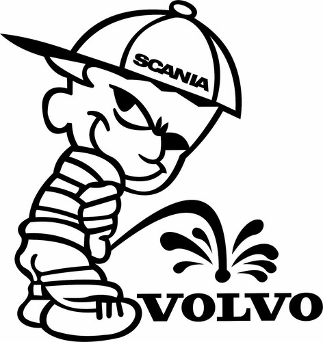 Sticker scania volvo - sticker, vs