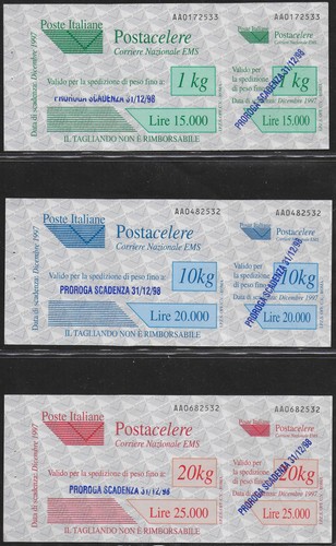 1997 italia postacelere - 1997,