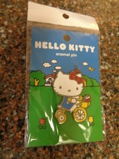 Hello Kitty on Tricycle Enamel