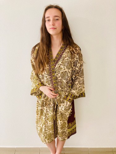 Beautiful silk kimono large - silk,