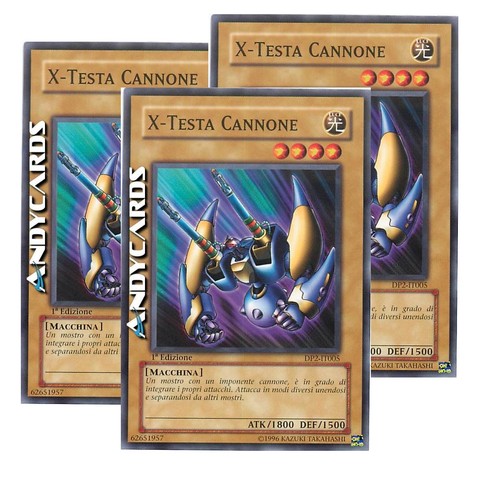 Testa cannone x - 3x, (x-head