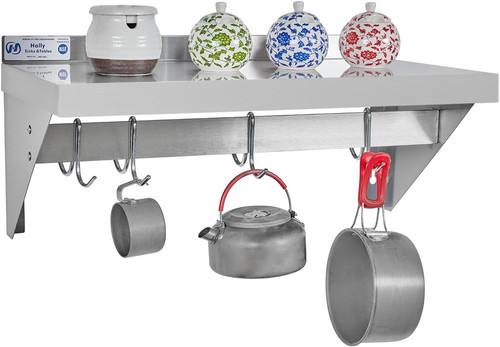 Hally mensola acciaio inox - acciaio,