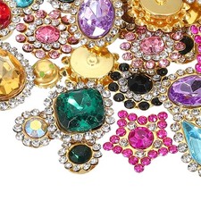 50pz Cucire Strass Cristallo