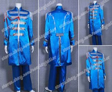 Costume The Beatles Sgt Pepper Cosplay John Winston Lennon uniforme blu vendita calda