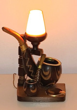 Rara lampada da tavolo moderna surreale metà secolo (Aldo Tura?)