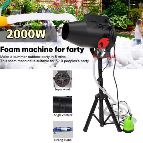 Macchina jet foam 2000w party - foam,