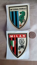 2 Vecchi Adesivi Milan Inter